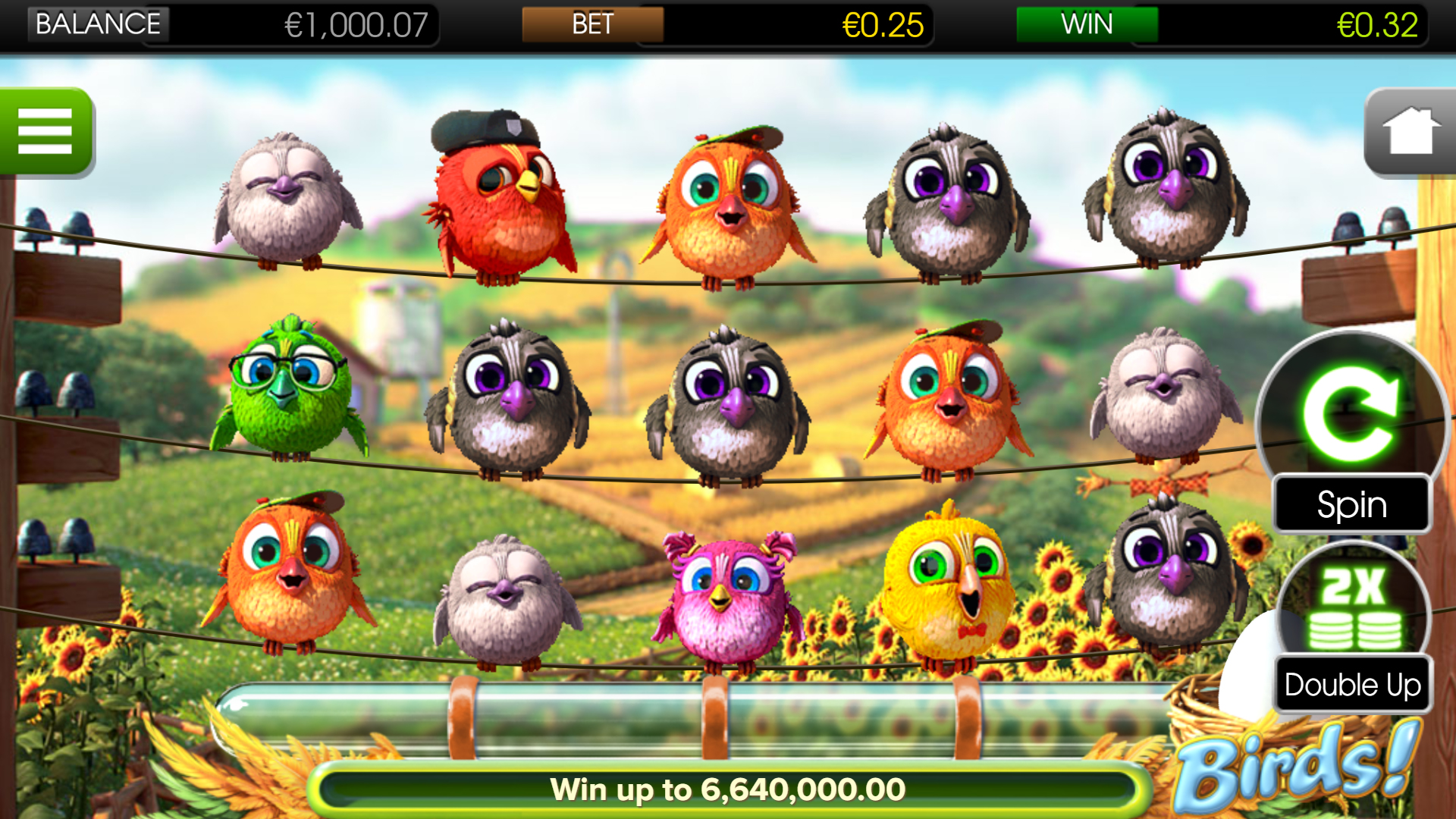 BetSoft Birds! Screenshot
