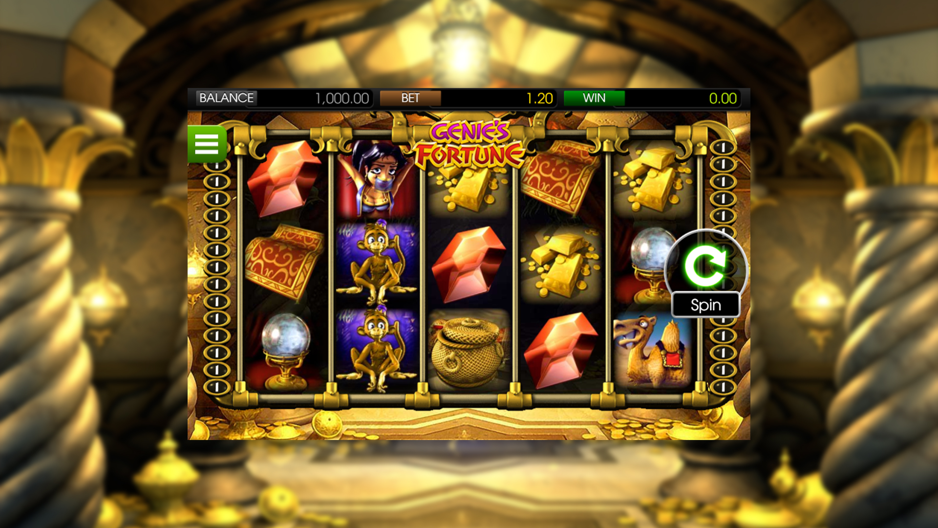 BetSoft Genie's Fortune Screenshot