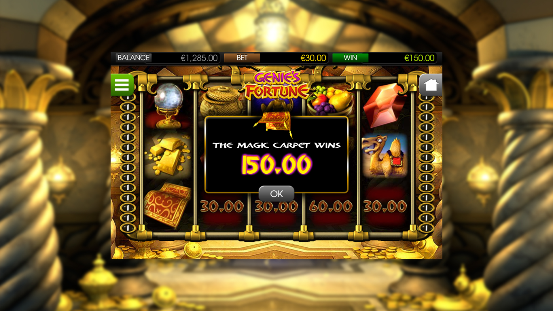 BetSoft Genie's Fortune Screenshot