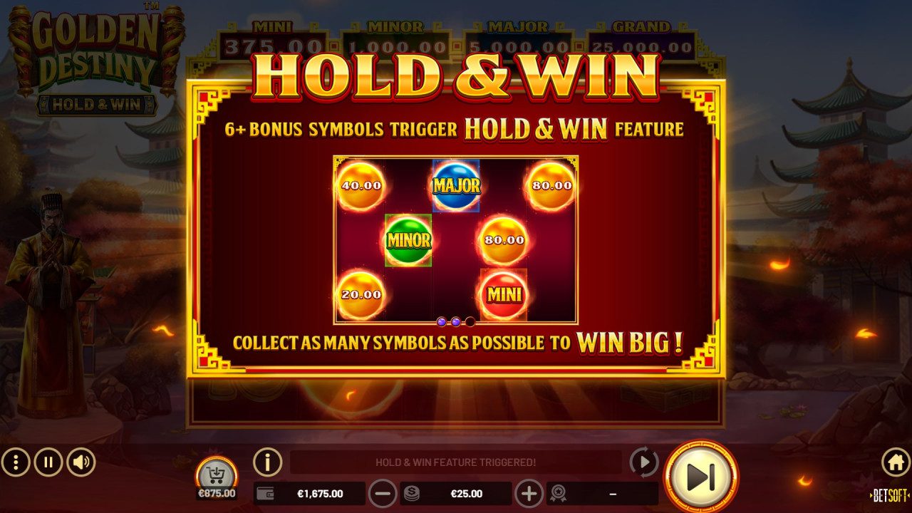BetSoft Golden Destiny Screenshot