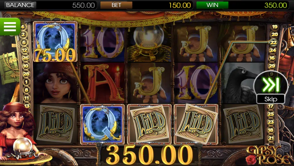 BetSoft Gypsy Rose Screenshot