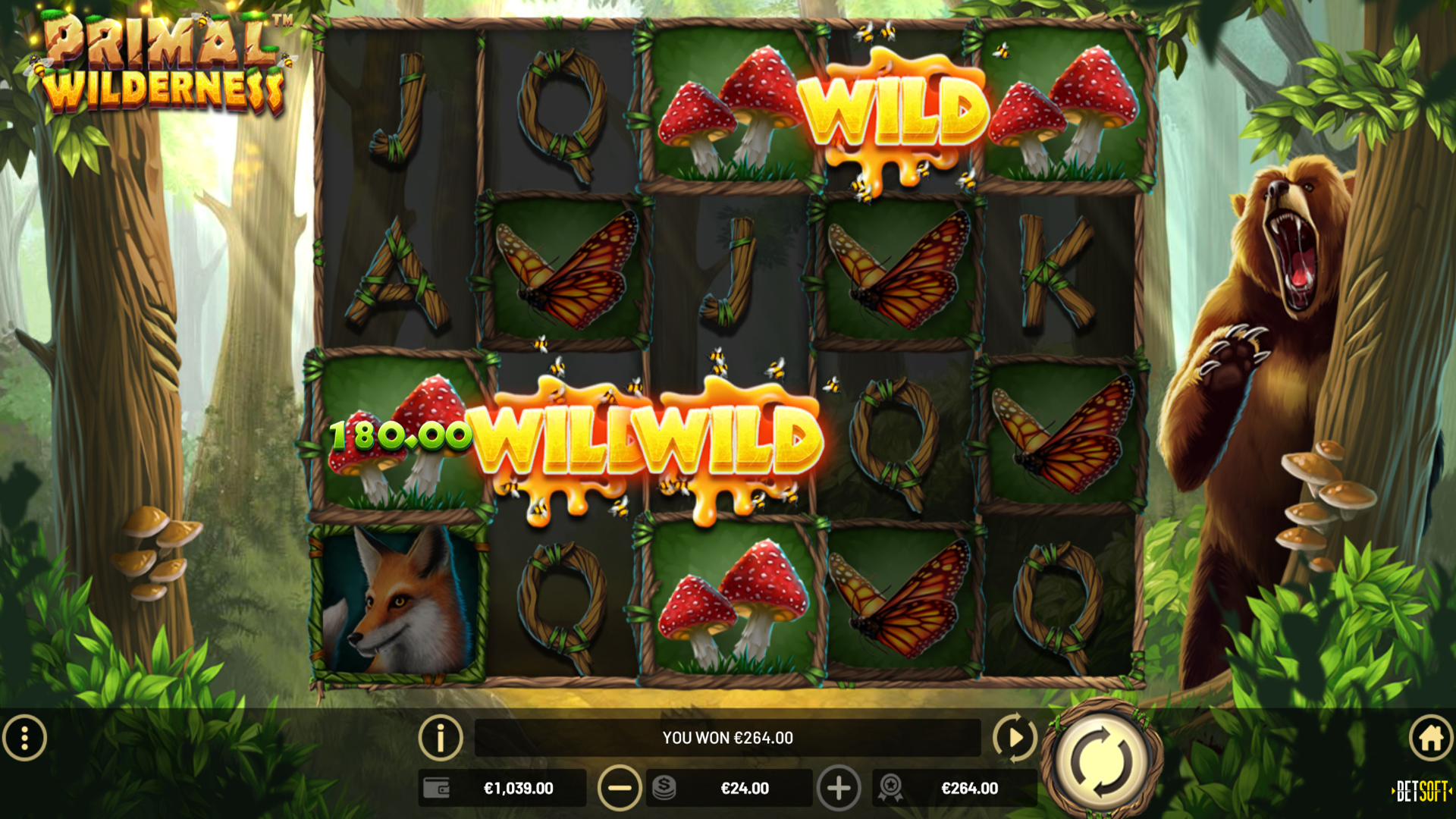 BetSoft Primal Wilderness Screenshot