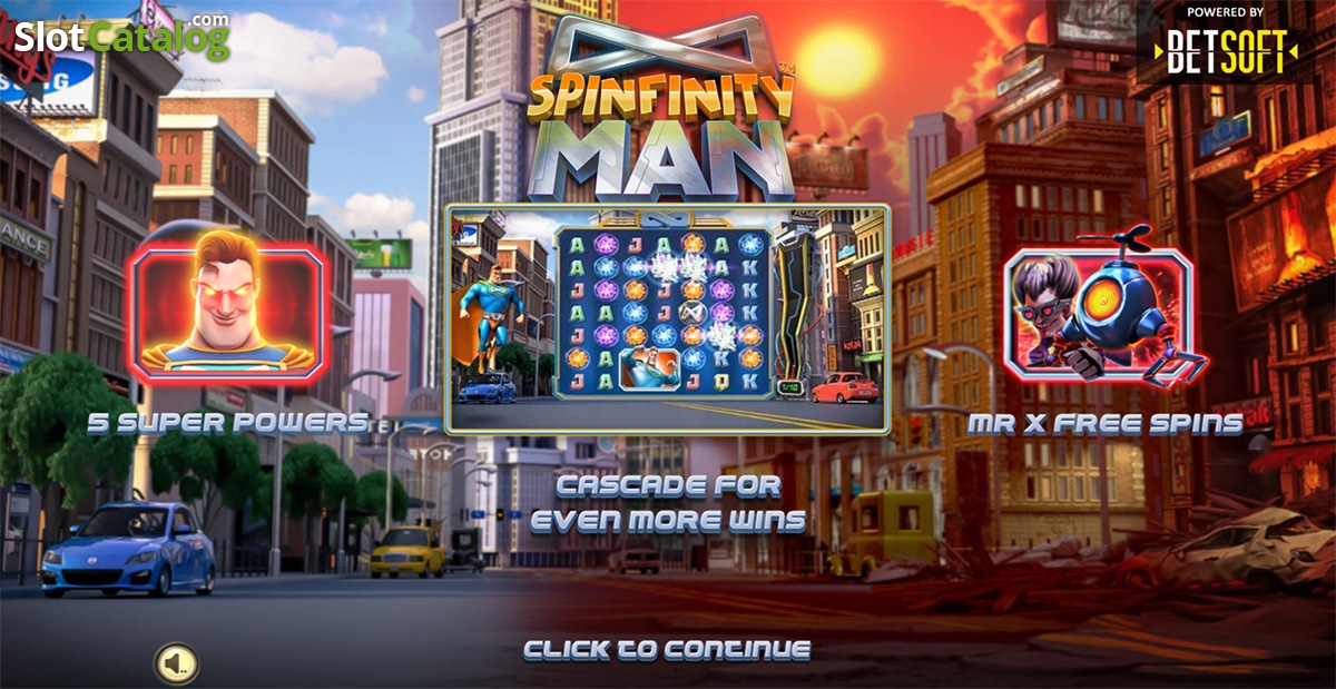 BetSoft Spinfinity Man Screenshot