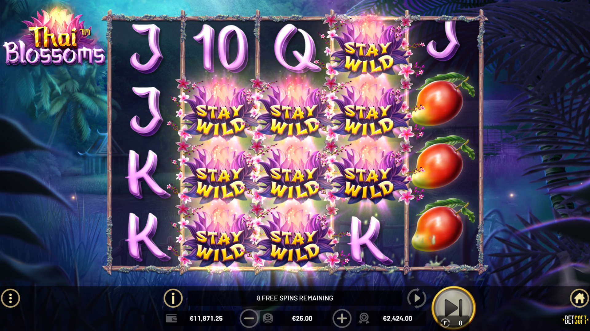 BetSoft Thai Blossoms Screenshot