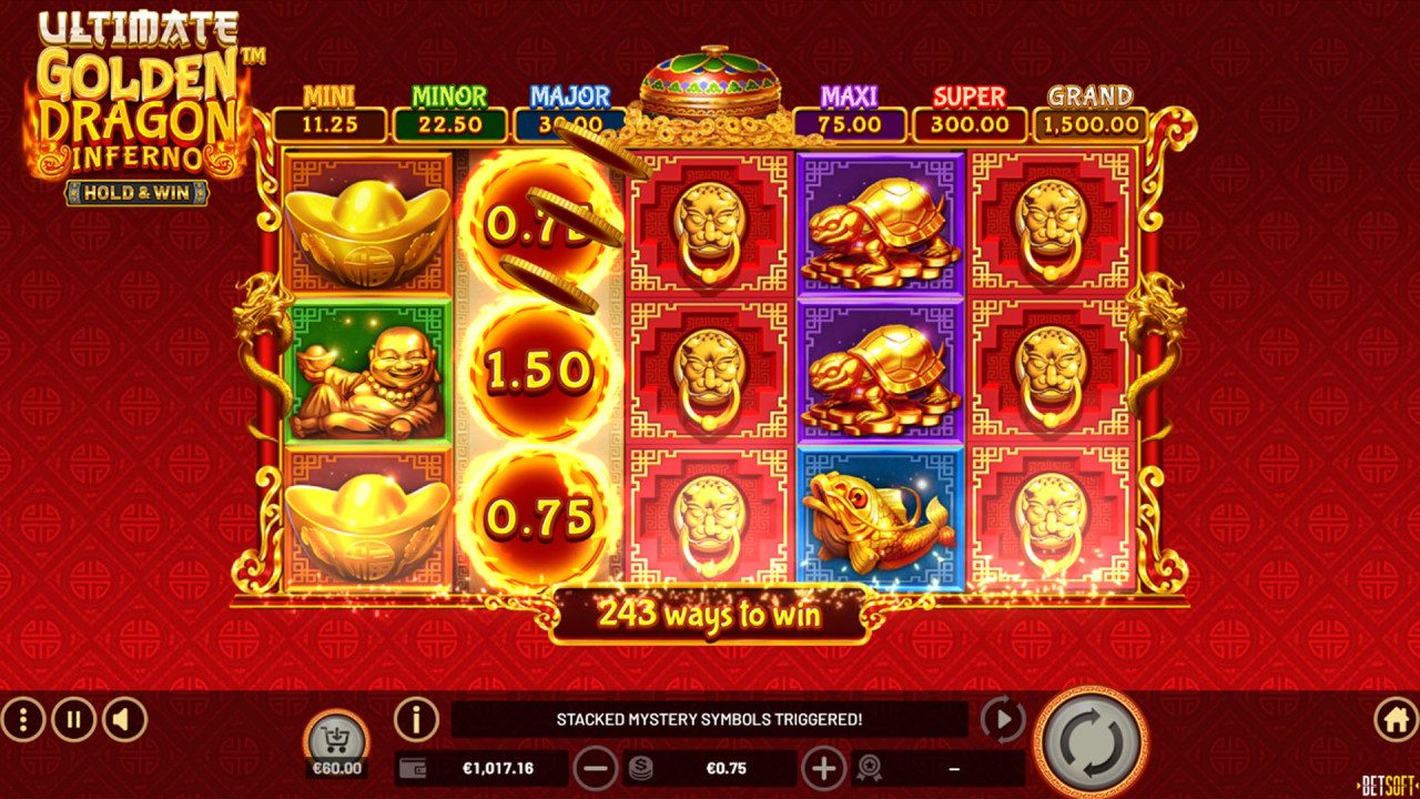 BetSoft Ultimate Golden Dragon Inferno Screenshot