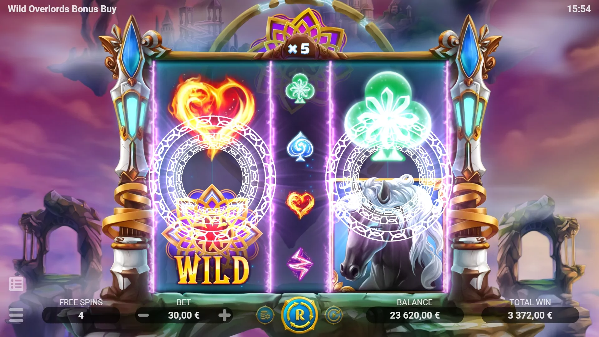 EVO Wild Overlords Bonus Buy Screenshot