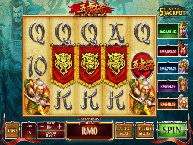 Five Tiger Generals Screenshot
