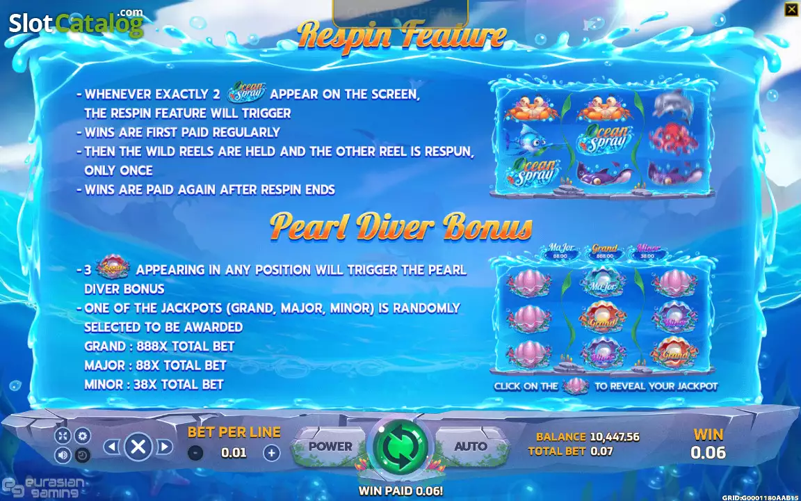 Ocean Spray Screenshot