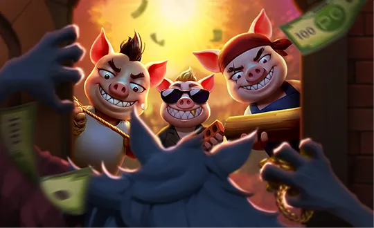 Three Crazy Piggies Screenshot