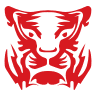 Red Tiger Logo at POKIEMACHINESN